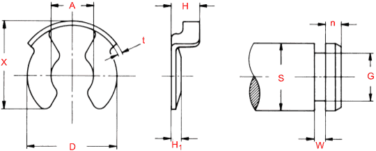 KLM Retaining Clips